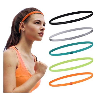 China 2021 Women's Custom Sports Sweat Band Elastic Run Headband for sale