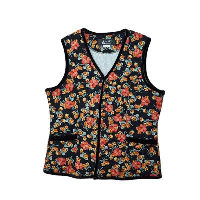 China HongLiu Raincoat Customized High Quality 100% Wool Print Warmth Vest For Women for sale