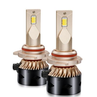 China Wholesale 35w 3000lm 12v Diecast Aluminum Car Led Bulbs Fan Cooling 3 Colors Auto Motorcycle Led Headlight Bulb 9012 for sale