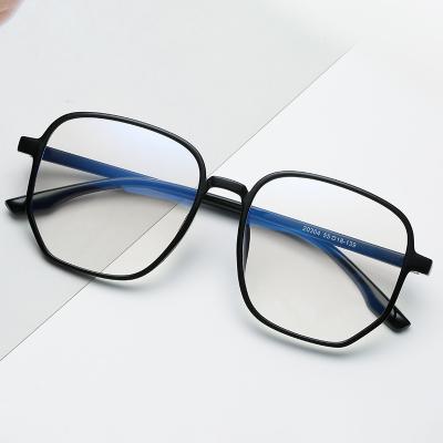 China Anti New Large Blue Light Frame Anti Proof Glass Men's and Women's Retro Flat Blue Light Student Glasses for sale