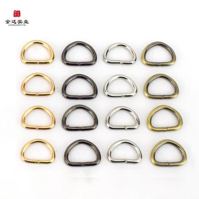 China Luggage Keep Perfect Design Rose Gold Colored 10mm 25mm 76mm 3/4 D Ring Custom Flat Metal for sale