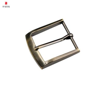 China Bags Accessory 38.6 mm *38.8 mm Brushed Heavy Brass High Quality Mens Belt Buckle for sale