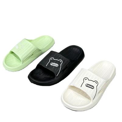 China Eva Cute Teddy Bear Bathroom New Fashion Non-slip Slippers High Quality Soft Unique Women Men's Home Slippers for sale