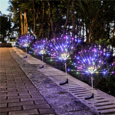 중국 Multi Color Solar Lighting System Outdoor Solar Firework Lights Warm White 90 LEDs 판매용