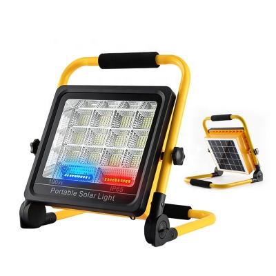 China Factory Solar portable lighting IP65 rechargeable bulbs emergency 50W 100W solar flood light camping barbecue LED Solar Light for sale