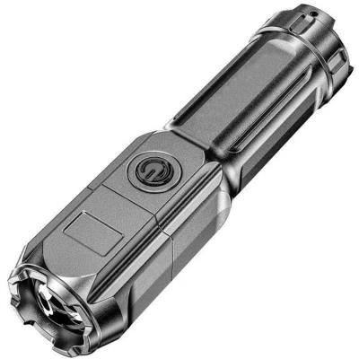 中国 USB Rechargeable Portable LED Flashlight Outdoor Portable Durable Strong Light 販売のため