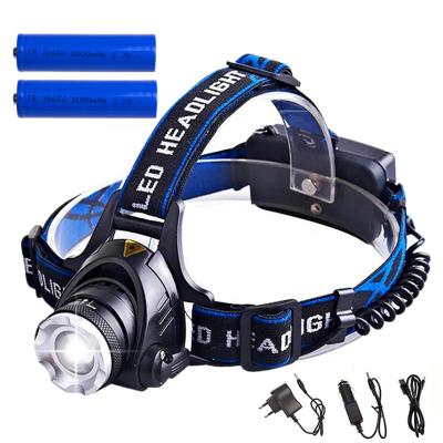 中国 Waterproof Zoom led Rechargeable Headlamp With Red Safety Back Light, High Power 1000 High Lumen Mack Head Lamp Flashlight 販売のため