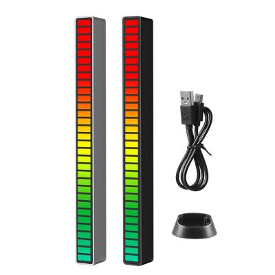 China Led Strip Light Sound Control Music Audio Rgb Car Decoration Rhythm Light Colorful Music Ambient Light Gaming table lamp RGB for sale