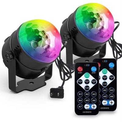 China Amazon  Indoor Household LED Light Disco Ball Strobe Remote Control Crystal Magic Ball RGB Stage Light for sale