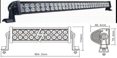 中国 防水 IP65 180W の自動車導かれたライト バーの 6000K によって導かれる仕事はつきます 販売のため