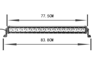 Chine 32 guide optique mené des véhicules à moteur de pouce 160W, exploitation de guide optique de travail de LED à vendre