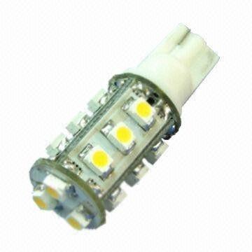 China 1.3W T10 leidde Gloeilampen voor Auto's SMD3528 het koele witte geleide licht draaien Te koop