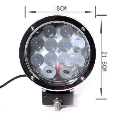 China black 60W 7 Inch Led Work Lights For Trucks , Toughed glass lens for sale