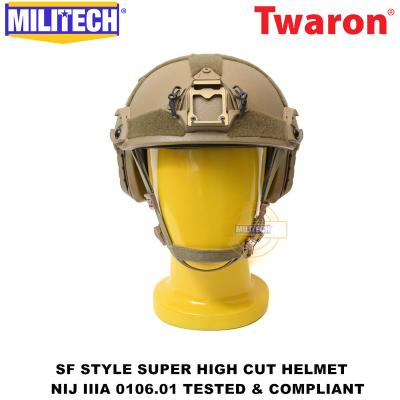 China FAST Maritime Twaron Aramid MILITECH NIJ IIIA 0106.01 High Luxury Super Luxury Coating Aramid Ballistic Helmet With 5 Years Warranty for sale