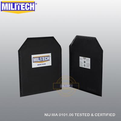 China Bulletproof Twaron Aramid Ballistic Panel Plate NIJ Level 3A And NIJ 0101.07 Level HG2 10 X12 Shooters Cut Pair Soft Aramid Body Armor-MILITECH for sale