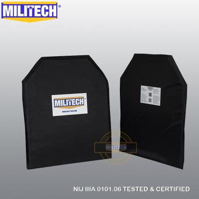 China Bulletproof Plate NIJ Level 3A and NIJ 0101.07 HG2 11 x 14 Pair Ballistic Panel Twaron Aramid Level Shooters Cut Soft Aramid Body Armor-MILITECH for sale