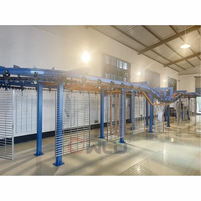 China Machinery Repair Shops China Factory Electrostatic Paint Production Line With Hanging Type Conveyor System for sale