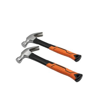 China Top Quality High Performance Claw Hammer Wood Handle Nail Hammer With Fiberglass Handle for sale