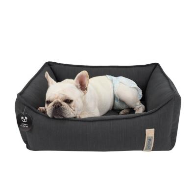 China LS Breathable Energetic Friends Fabric Hot Selling Eco-friendly Dog Bed With Removable Cover And Anti Slip Bottom for sale