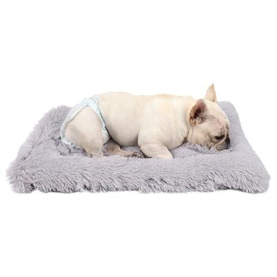 China Breathable Energetic Friends Dog Crate Bed Cushion Washable Warm Dog Crate Padded Long Hair Plush Pet Mattress for Dogs and Cats for sale