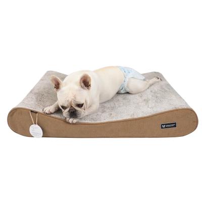 China New Design Memory Plush Memory Egg Crate Orthopedic Deluxe Normal Foam Removable Friends Friends Cover LS Anti Slip Dog Cushion Combine Energetic For Winter for sale