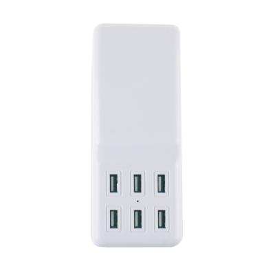 China 2022 Hot Selling 6 Port Cell Phone Usb Charging Station For Devices Multiple Multi-ports Plug In Adapter For Smart Cell Phones for sale