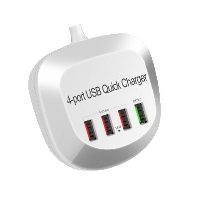 China Mobile Phone 4 in 1 Multi Ports USB Phone Charger for Mobile Phone for Macbook Laptop for sale