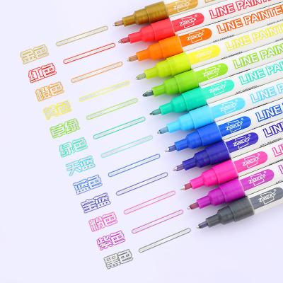 China Art Draing Painting 8/12 Dream Pens Hand Account DIY Greeting Card Color Set Two Line Color Set Pen Set for sale