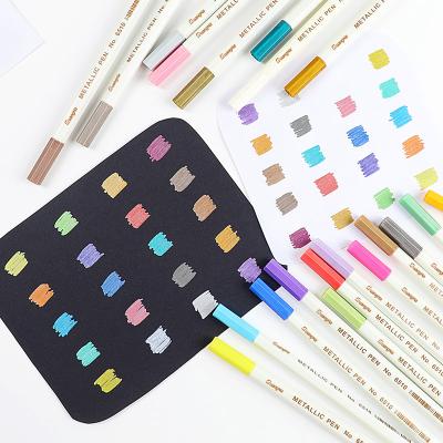 China Art Photo Album Colors Draing Painting DIY 12/20 Pens Metal Pen Graffiti Metal Color Note Paint Art Markers Color Pen for sale