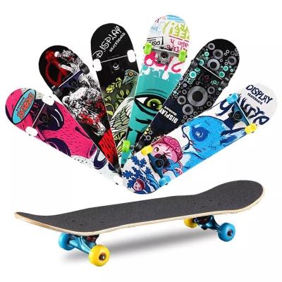 China Custom 31 inch adult high quality big wheel chinese 8 layers deep concave wood skateboard for sale