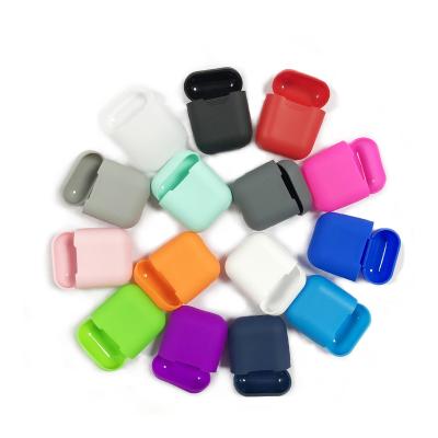 China Hot Selling Colorful Business Silicone Earphone Case For Compatible Airpods Skin Earphone Case Cover for sale