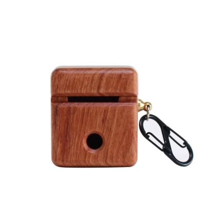 China 2022 Business Nature Wooden Earphone Case For Airpods Bamboo Shockproof Earphone Case for sale