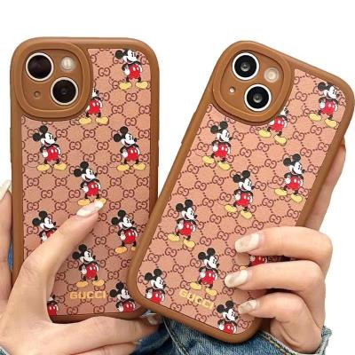 China Clear Drop Glue For Mobile Phone Case 11 Shell Cases Crystal Clear TPU Mickey For Cell Phone Case for sale