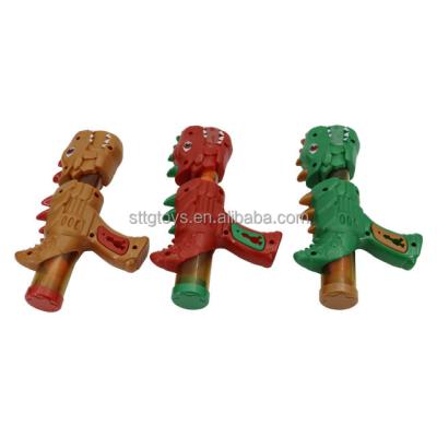 China Cartoon Toys OEM Promotional Plastic Dinosaur Shooting Air Gun With Soft Ball China Candy Toys for sale