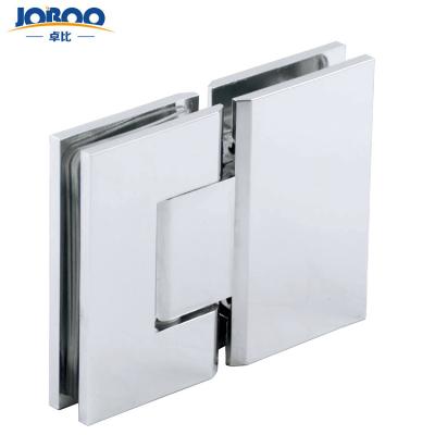 China Easy To Install And Durable Joboo ZB705 Chrome Polish 180 Degree Stainless Steel Glass Mount Series Office Straight Door Hinges For Office Building for sale