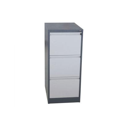 China Hot Sale Three Drawer Structure Metal Filing Cabinet Durable Knocked-Down Storage Furniture Filing Cabinet for sale