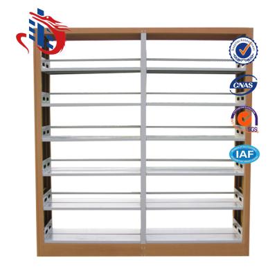 China New Design Assembled Steel Multiple Layers Library Book Rack Stainless Steel Bookcase/Shelving Furniture/Shelf for sale