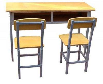 China School Sets Cheap School Furniture Double School Desk And Chairs for sale