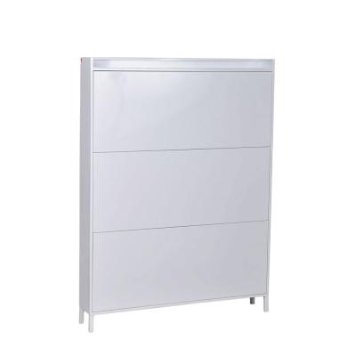 China Modern cheap knocked-down structure 3 tier shoe cabinet with price for sale