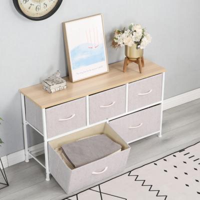 China Good Quality Eco-friendly Home Furniture Bedroom Chest Drawer Living Room Fabric Storage Drawers Organizer for sale