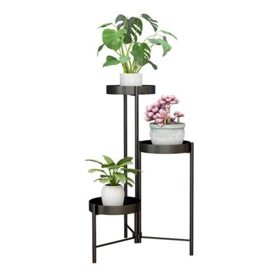 China Modern Commercial Plant Stand Modern Metal Gold Decoration Home Furniture Home Furniture Wooden Flower Shelf for sale