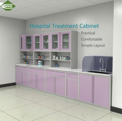 China Modern Steel and Wood Structure Hospital Bench Esd Hospital Bench Instrument Health Care Hospital Treatment Cabinet Work Bench for sale