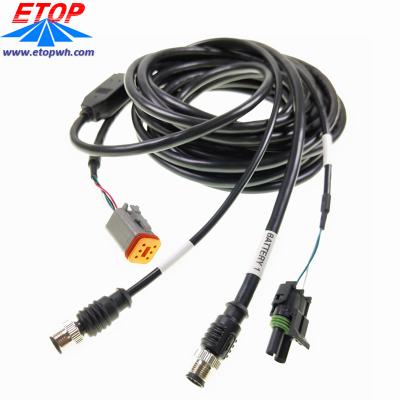 China Electronic Molded Waterproof M12 Cable With SR 1 To 3 Split Cable for sale