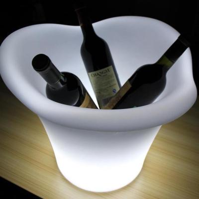 China Sustainable Plastic Led Ice Bucket Light Wine Outdoor Ice Bucket CE Certification for sale