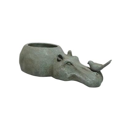 China The other GARDEN RESIN PLANTER HIPPO for sale