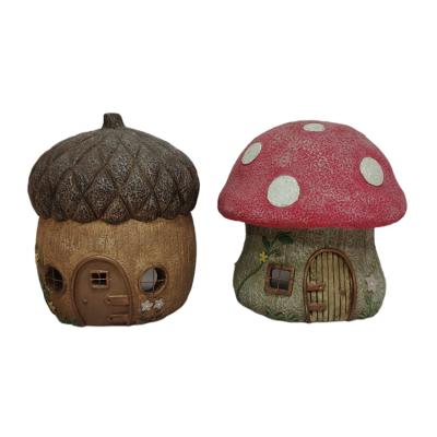 China The other MUSHROOM PINECONE HOUSE TOAD RESIN GARDEN for sale