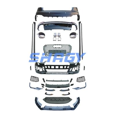 China Audi A4 B9 Modified To RS4 Style Front Bumper With PP 4.5 Material Grille for sale