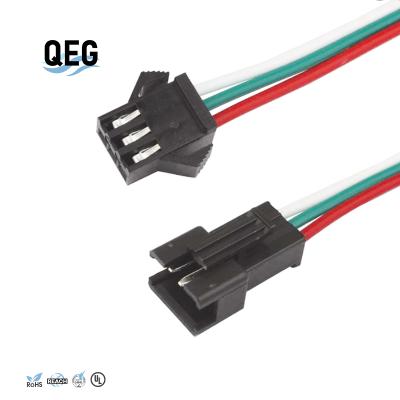 China Electronics OEM ODM Custiomized 24v led lighting jst connector SM 1.0-3.96mm 2.54mm male to female wire to wire for sale