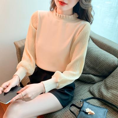 China Modal Anti-Shrink High Neck Bottoming Shirt Women's Spring And Autumn Half Use Long Sleeve T-shirt for sale