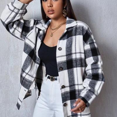 China European and American foreign trade wish new style women's clothing plaid edge raw loose fashion anti shrink casual shirt Casual Shirts - AliExpress for sale